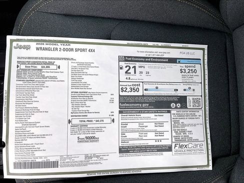 New 2026 Jeep Wrangler Sport image 14