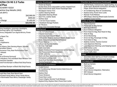 Used 2024 MAZDA CX-90 3.3 Turbo w/ Preferred Plus image 11