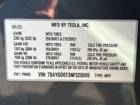 Used 2022 Tesla Model Y Performance image 33
