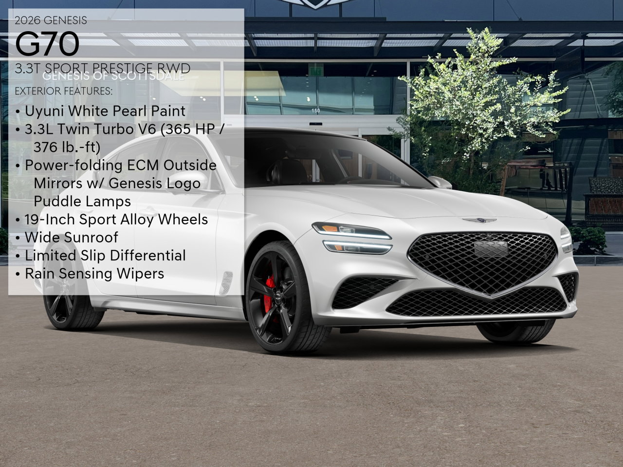 New 2026 Genesis G70 3.3T Sport Prestige RWD image 3