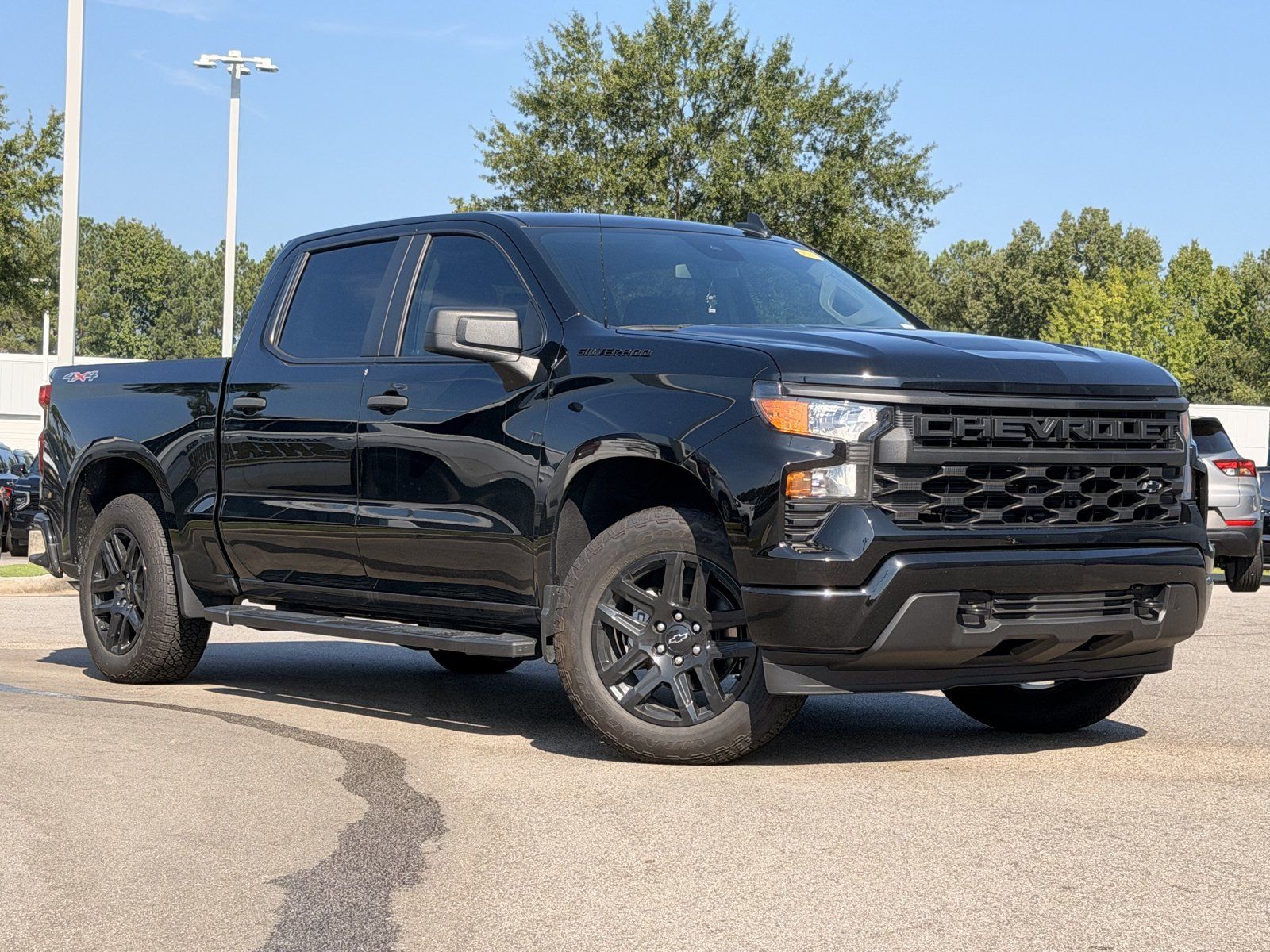 Used 2024 Chevrolet Silverado 1500 Custom w/ Turbomax Blackout Package AWD/4WD image 2