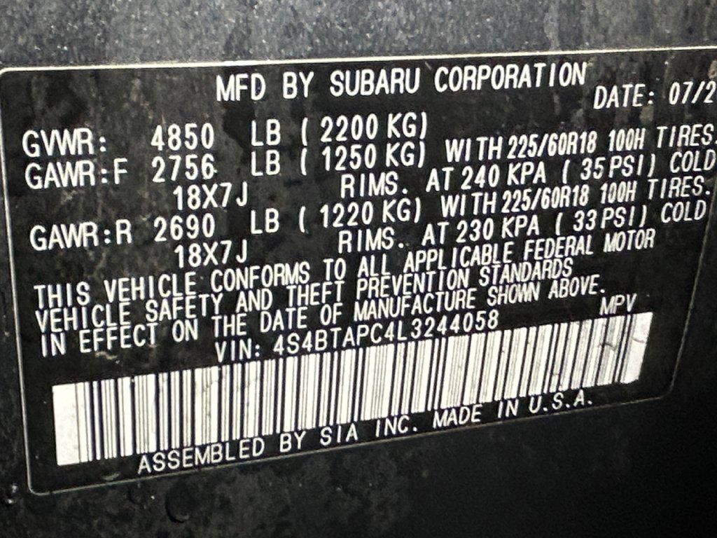 Used 2020 Subaru Outback Touring AWD/4WD image 11