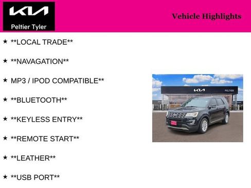 Used 2016 Ford Explorer XLT w/ Equipment Group 202A image 5