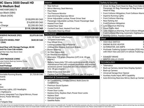 Used 2024 GMC Sierra 3500 Denali w/ Denali Reserve Package AWD/4WD image 3