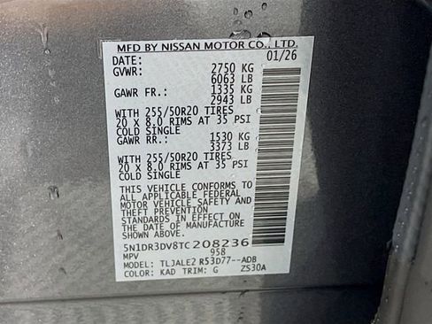 New 2026 Nissan Pathfinder Platinum image 21