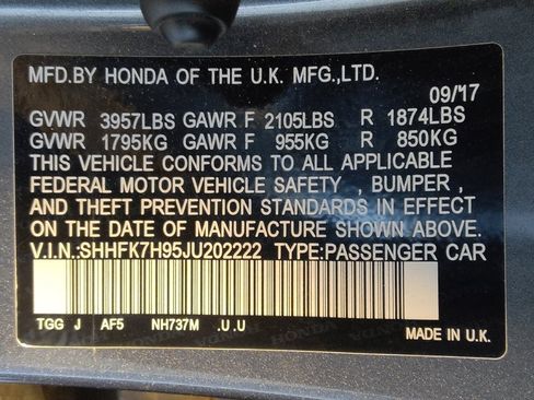 Used 2018 Honda Civic Sport Touring image 33