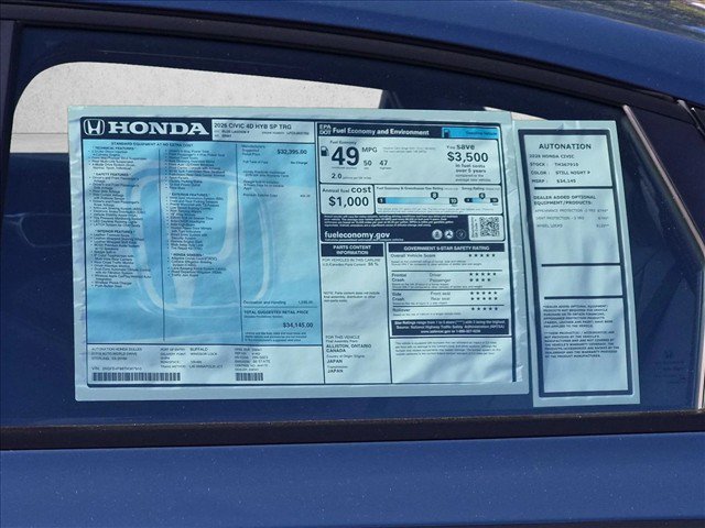 New 2026 Honda Civic Sport Touring image 18
