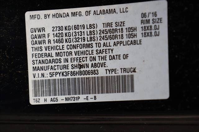 Used 2017 Honda Ridgeline Black Edition image 16