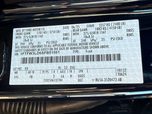 New 2025 Ford F150 XLT w/ Equipment Group 301A Standard image 21