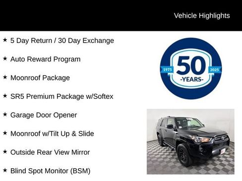 Certified 2022 Toyota 4Runner SR5 Premium w/ TRD Black Wheel Package (TMS) AWD/4WD image 5