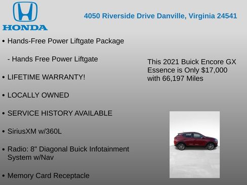 Used 2021 Buick Encore GX Essence w/ Advanced Technology Package image 17