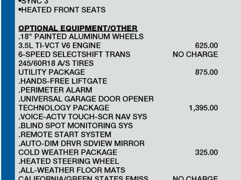 Used 2016 Ford Edge SEL w/ Equipment Group 201A AWD/4WD image 2