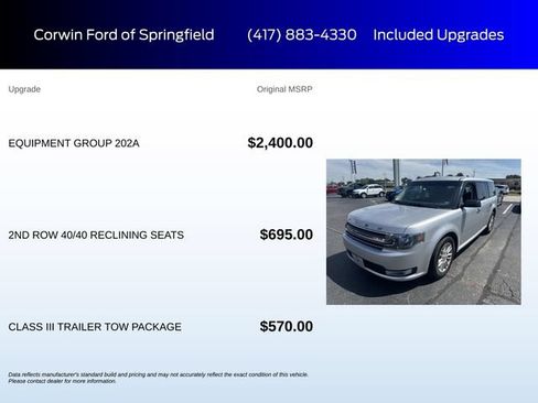 Used 2018 Ford Flex SEL w/ Equipment Group 202A FWD image 6