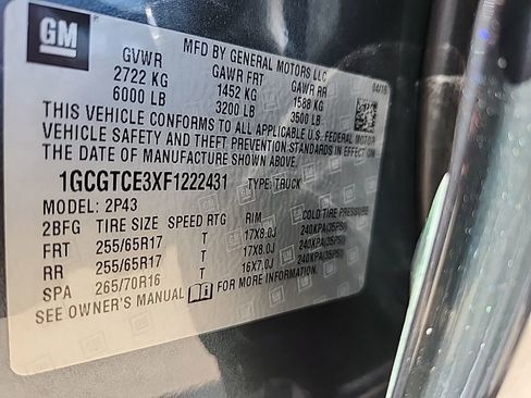 Certified 2015 Chevrolet Colorado Z71 AWD/4WD image 45