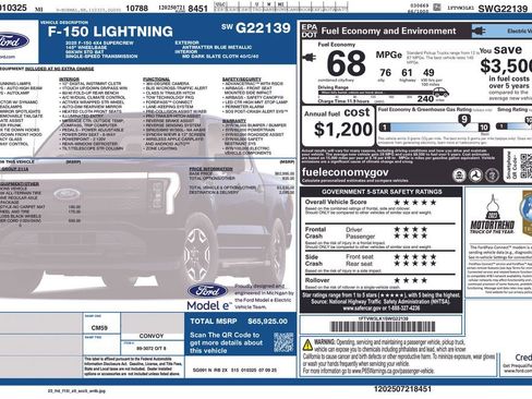 Used 2025 Ford F150 Lightning XLT AWD/4WD image 2