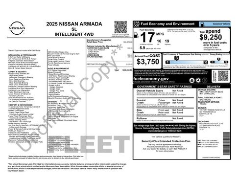 Certified 2025 Nissan Armada SL AWD/4WD image 8