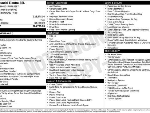 Used 2024 Hyundai Elantra SEL FWD image 31