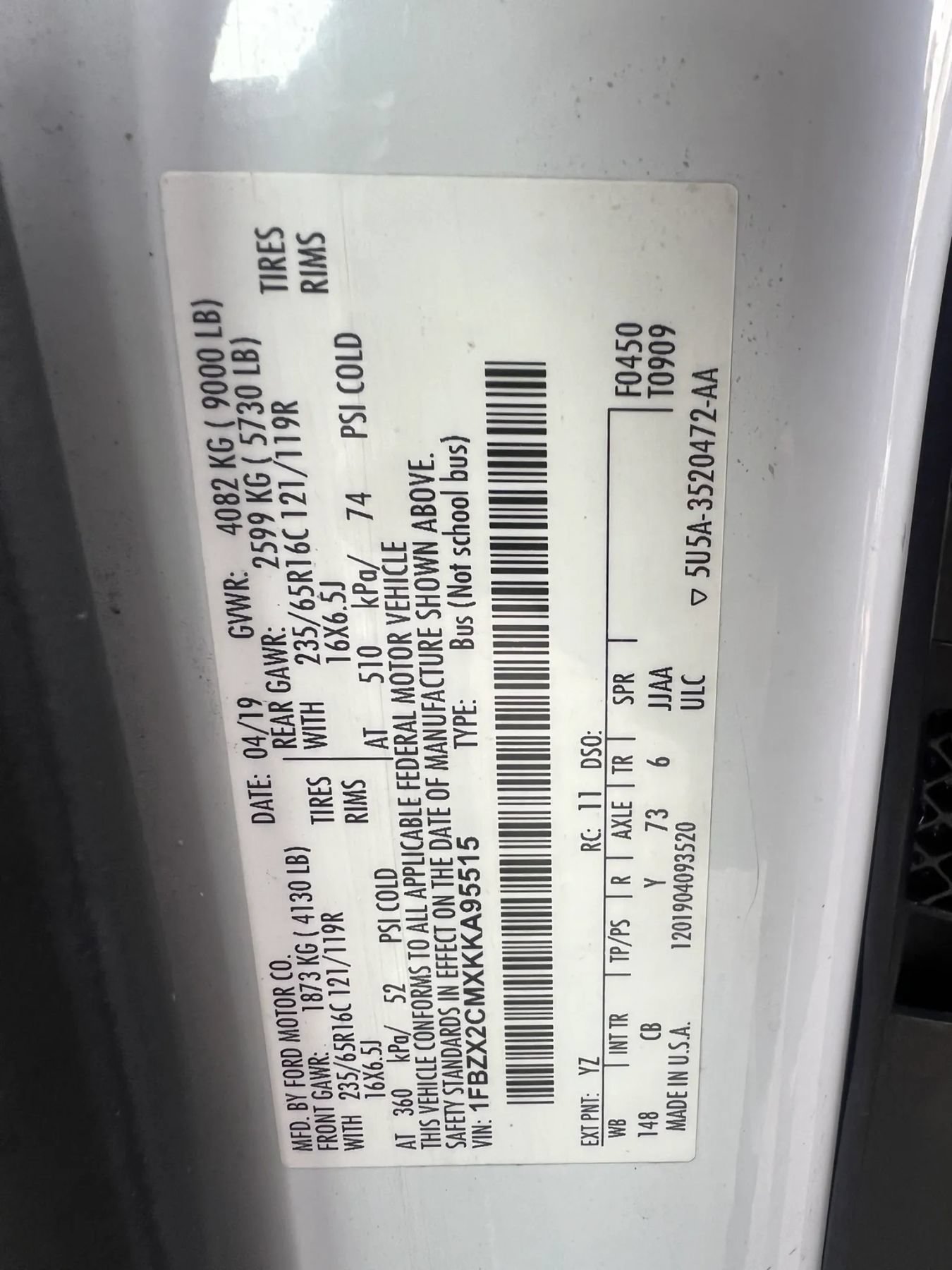 Used 2019 Ford Transit 350 XLT RWD image 32