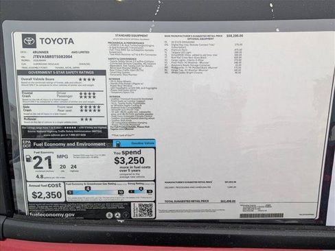New 2026 Toyota 4Runner Limited AWD/4WD image 17