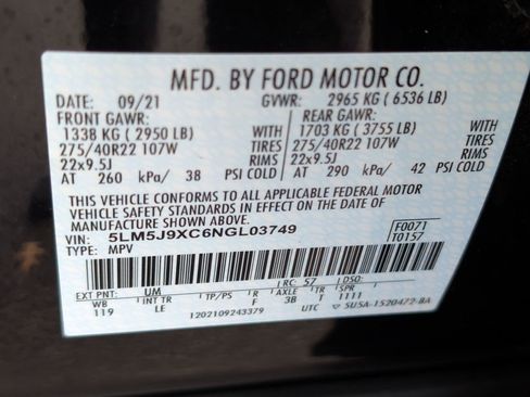 Used 2022 Lincoln Aviator Black Label w/ Dynamic Handling Package image 21