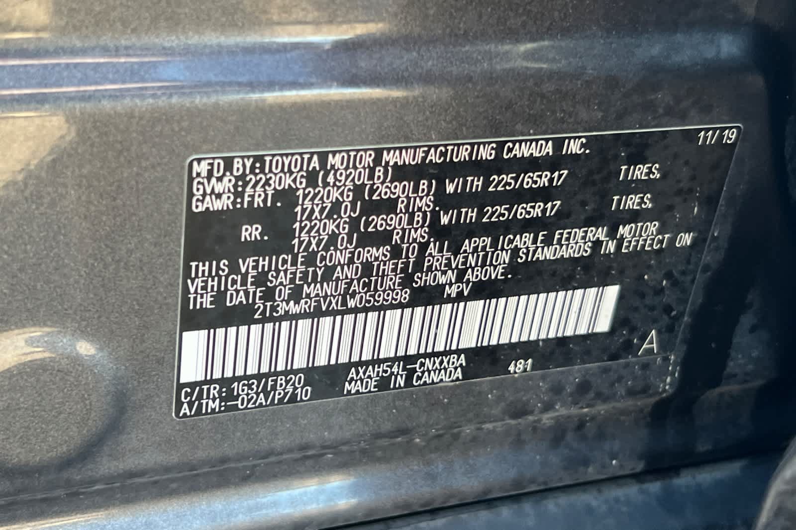 Used 2020 Toyota RAV4 LE w/ All Weather Liner Package AWD/4WD image 33