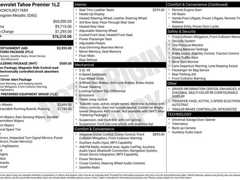 Used 2018 Chevrolet Tahoe Premier image 1