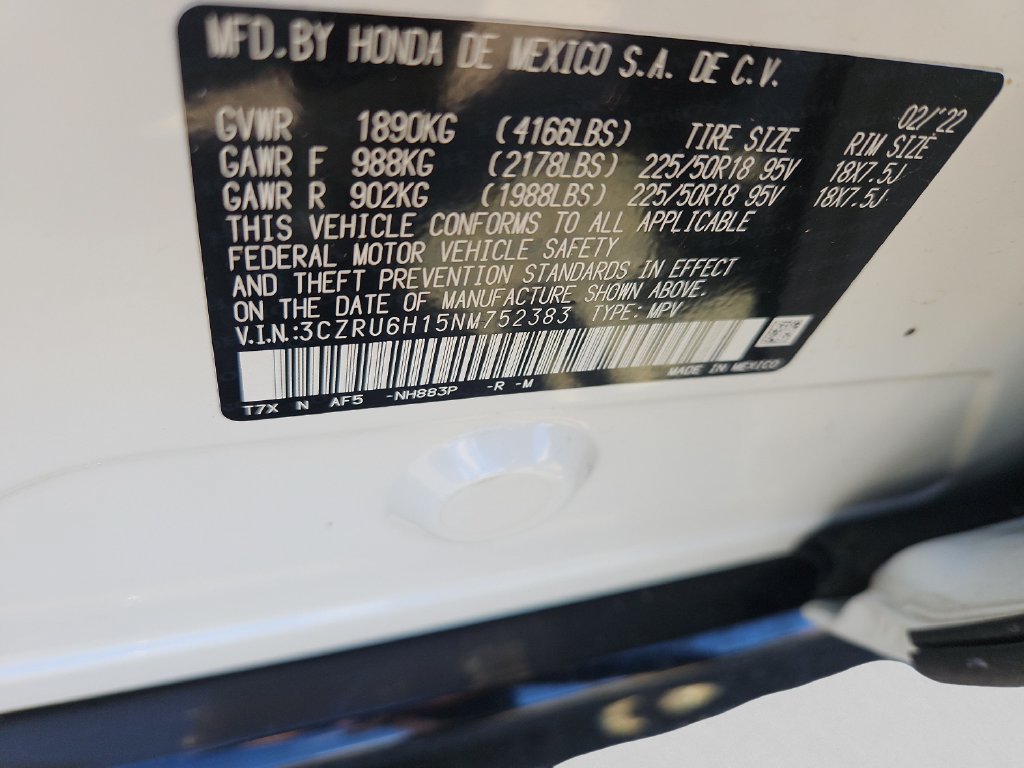 Certified 2022 Honda HR-V Sport image 14