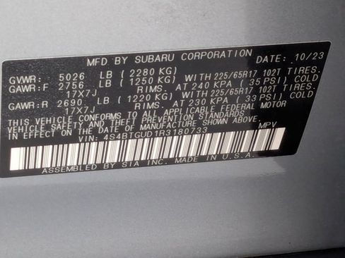 Used 2024 Subaru Outback Wilderness AWD/4WD image 25