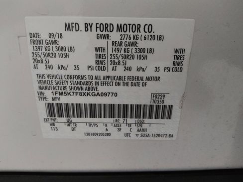 Used 2019 Ford Explorer Limited w/ Limited Luxury Package FWD image 33
