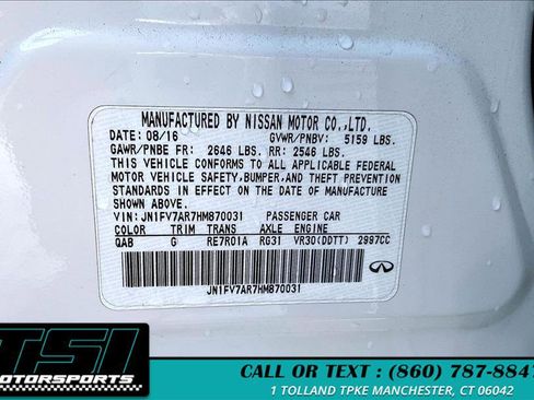 Used 2017 INFINITI Q50 Red Sport 400 image 33