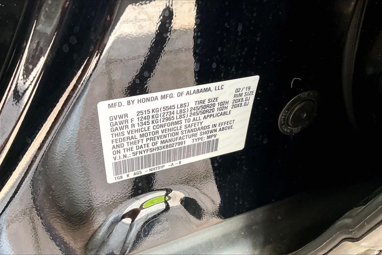Used 2019 Honda Pilot Touring image 35