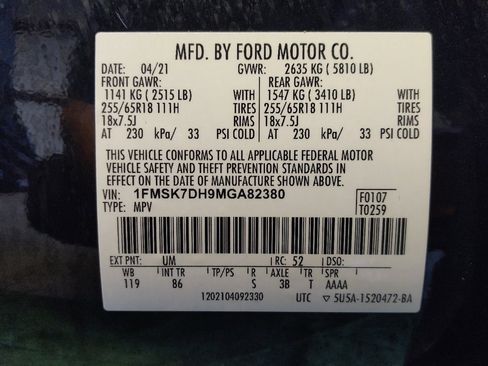 Used 2021 Ford Explorer XLT RWD image 33