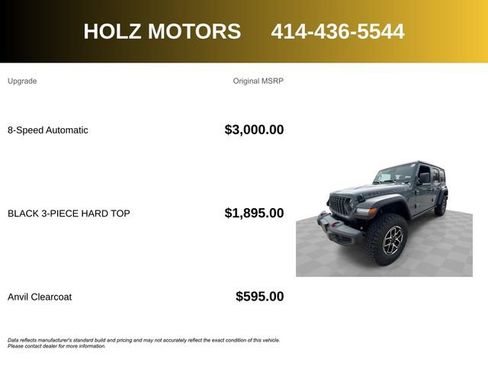 Used 2026 Jeep Wrangler Unlimited Rubicon AWD/4WD image 5