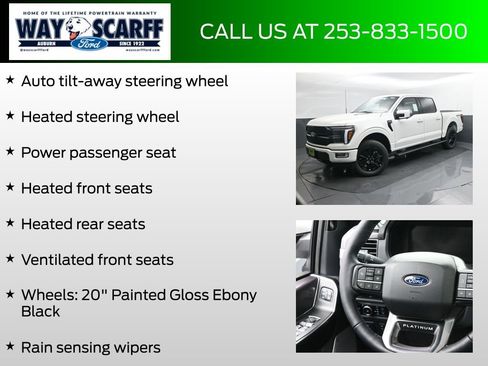 New 2025 Ford F150 Platinum w/ Equipment Group 702A High image 30