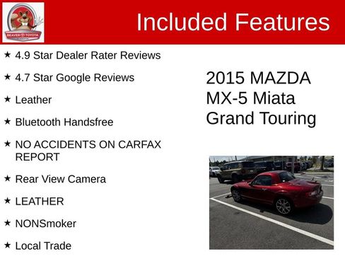 Used 2015 MAZDA MX-5 Miata Grand Touring RWD image 5