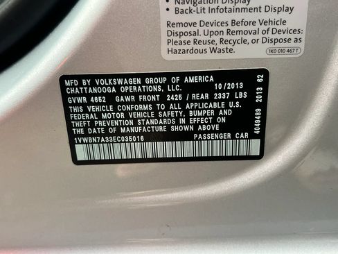 Used 2014 Volkswagen Passat TDI SE FWD image 51