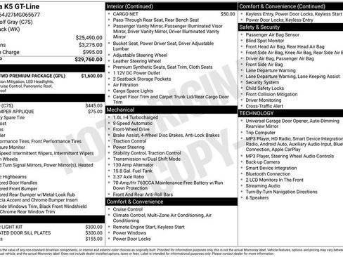 Used 2021 Kia K5 GT-Line w/ GT-Line FWD Premium Package image 3