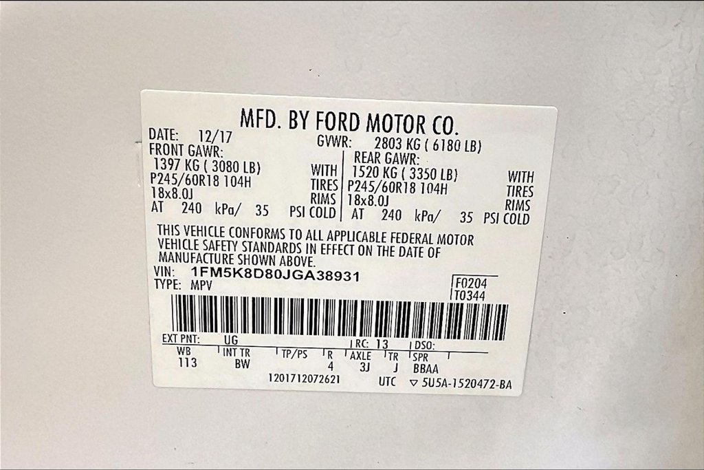 Used 2018 Ford Explorer XLT w/ Equipment Group 202A AWD/4WD image 20