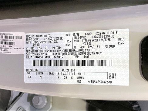 New 2026 Ford F250 Platinum AWD/4WD image 8
