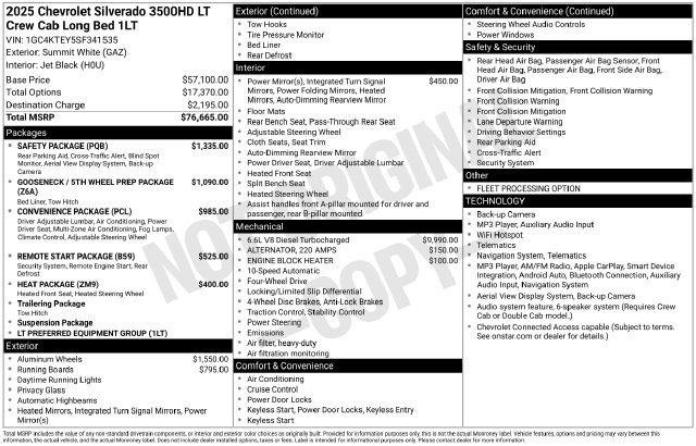 Certified 2025 Chevrolet Silverado 3500 LT w/ Safety Package AWD/4WD image 6
