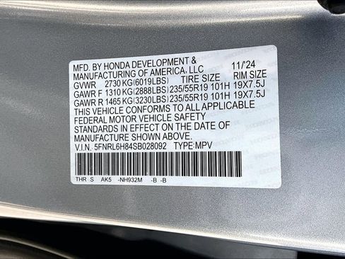 Certified 2025 Honda Odyssey Touring image 18