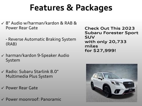 Used 2023 Subaru Forester Sport image 12
