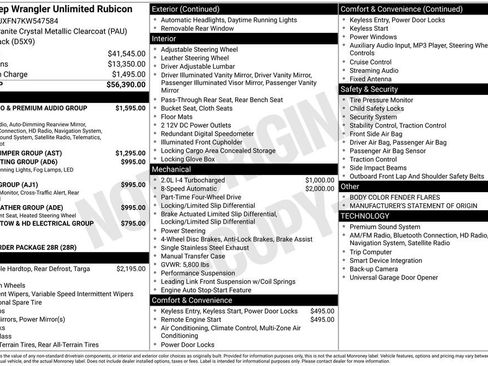 Used 2019 Jeep Wrangler Unlimited Rubicon image 2