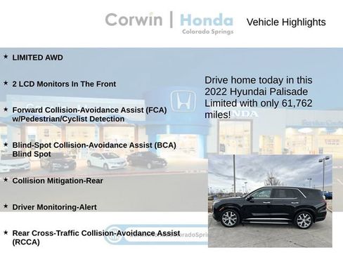 Used 2022 Hyundai Palisade Limited w/ Cargo Package image 6