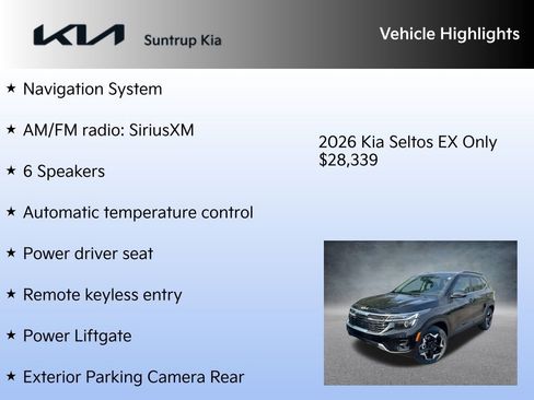 New 2026 Kia Seltos EX image 7
