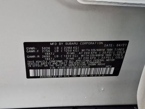 Used 2021 Subaru Outback Touring XT AWD/4WD image 29