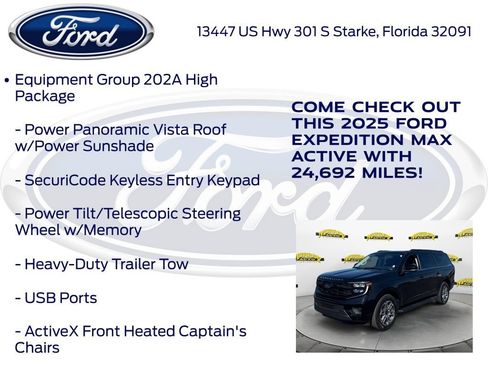 Certified 2025 Ford Expedition Max Active AWD/4WD image 32