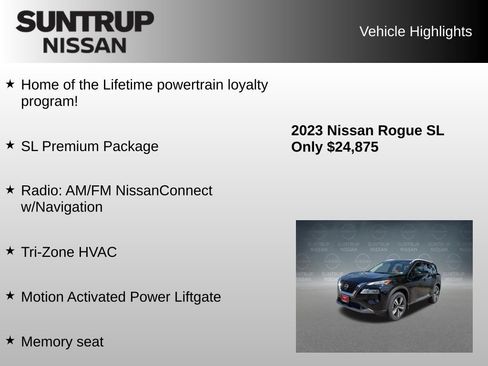 Used 2023 Nissan Rogue SL w/ SL Premium Package FWD image 8