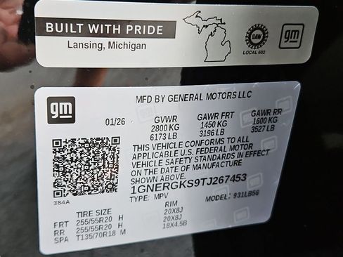New 2026 Chevrolet Traverse LT w/ Sun and Wheel Package FWD image 26