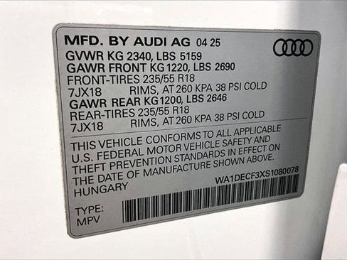 Certified 2025 Audi Q3 2.0T Premium w/ Convenience Package image 33